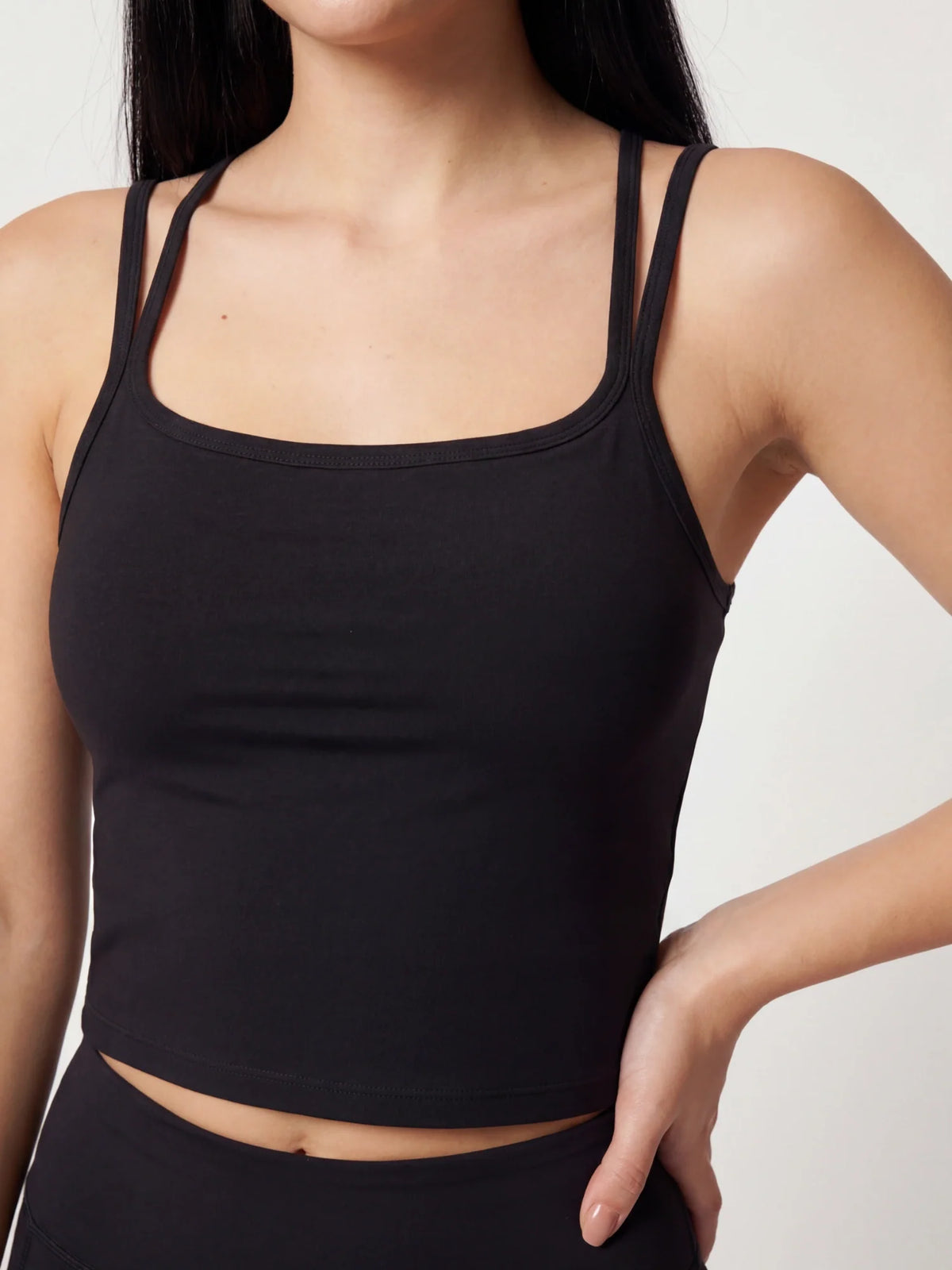 Gianna Strappy Top and Shorts Set - Black