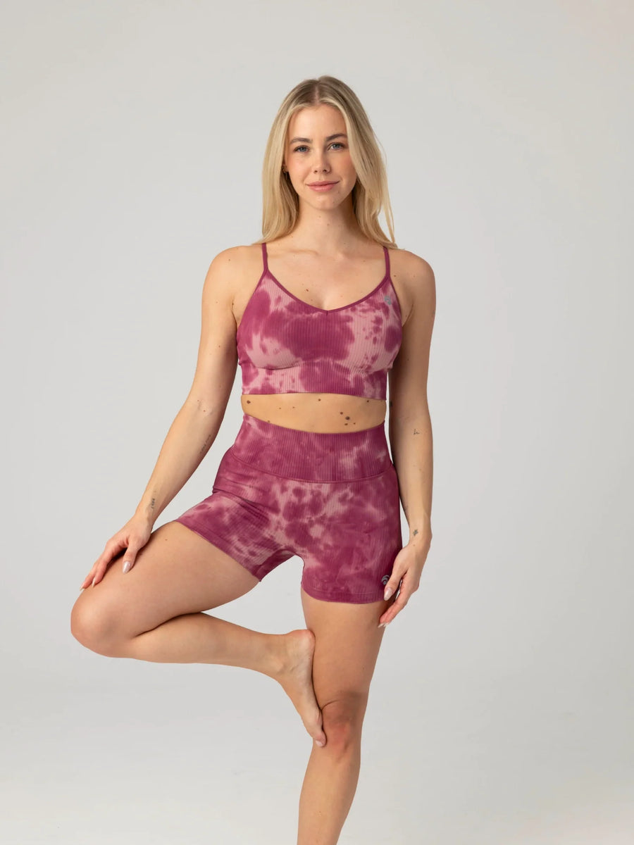 Maya Hotpant Set - Berry Bliss Tie Dye