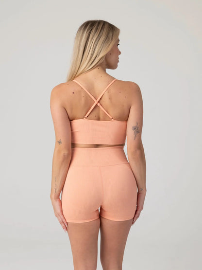 Maya Hotpant Set - Peach Blush